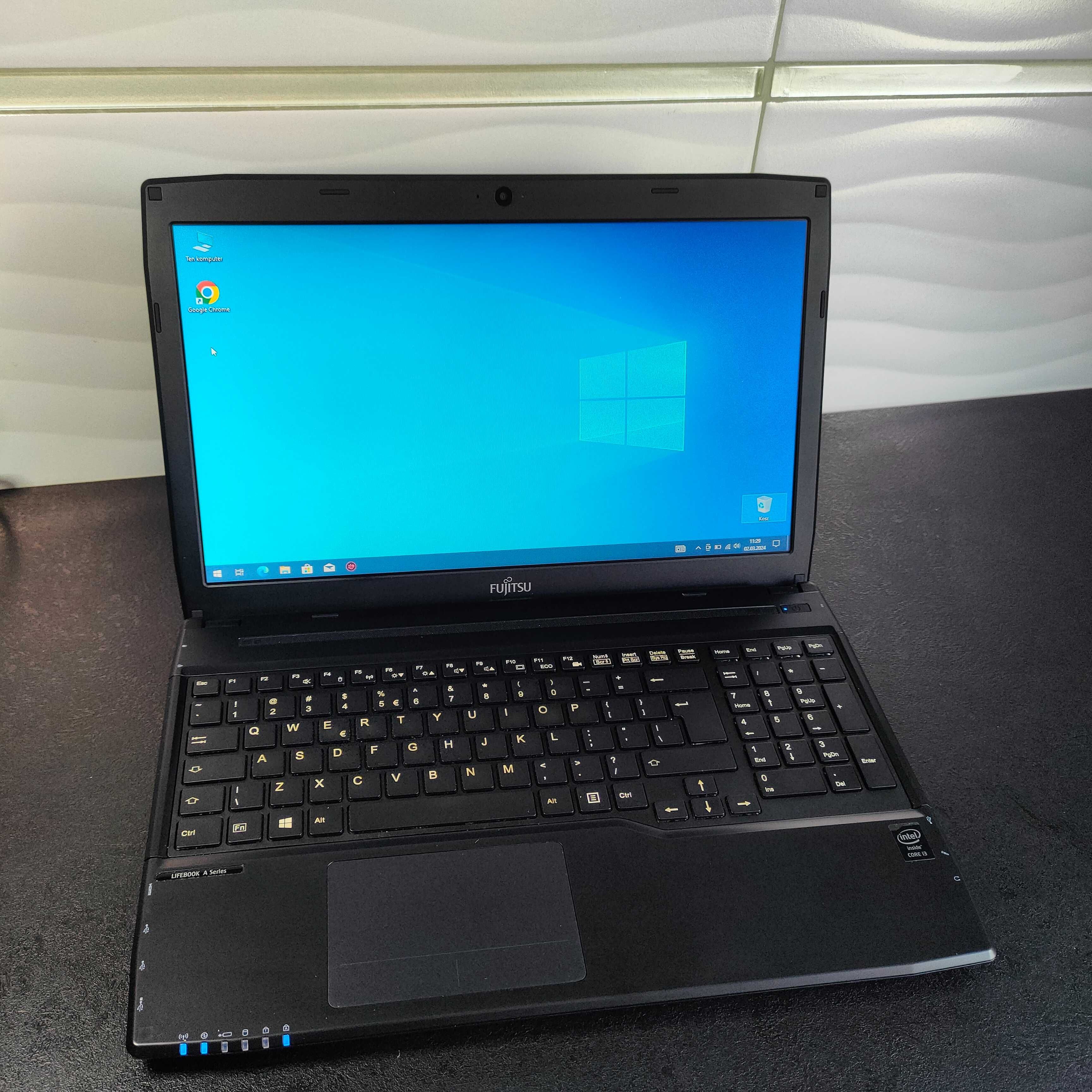 Laptop Fujitsu Lifebook A544 15,6' Intel Core i3 8GB RAM SSD