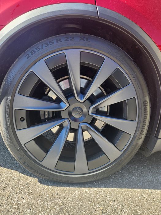 Jantes Tesla Model X 22' originais com pneus, para choques e farol