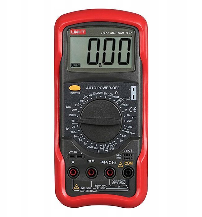 Miernik uniwersalny tester multimetr AC/DC + kable Uni-T UT55