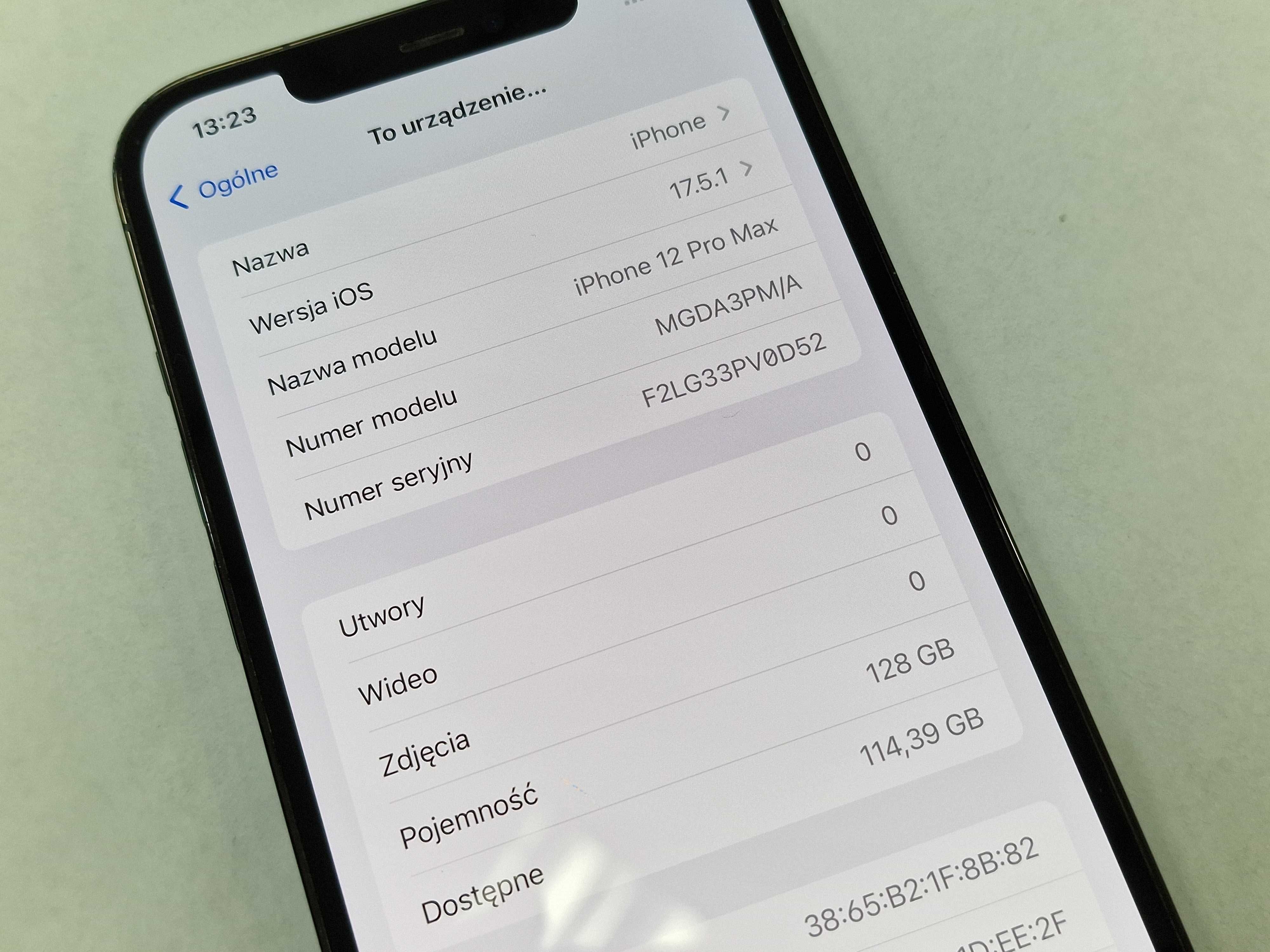Iphone 12 PRO MAX 128GB/ Pacific Blue/ BAT 87%/ Grade B+/ Gwarancja