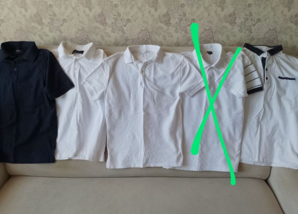 Поло сорочки білі в школу Zara, Reservedi р.152-158 для хлопця