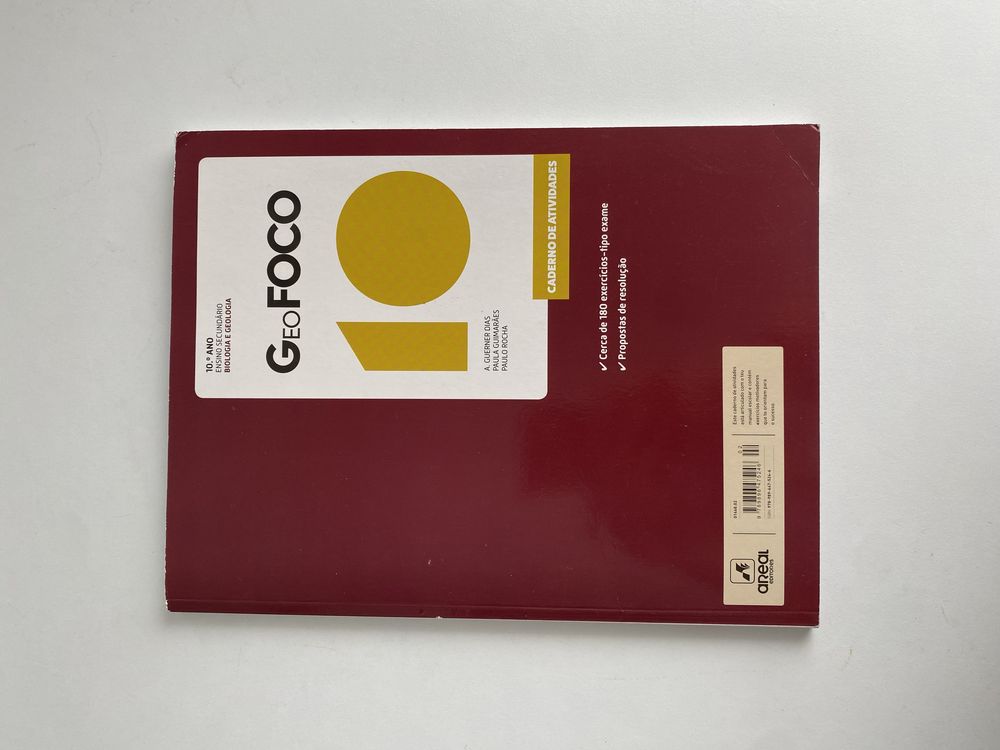 Manual e Caderno Atividades Biologia e Geologia 10, GeoFoco e BioFoco
