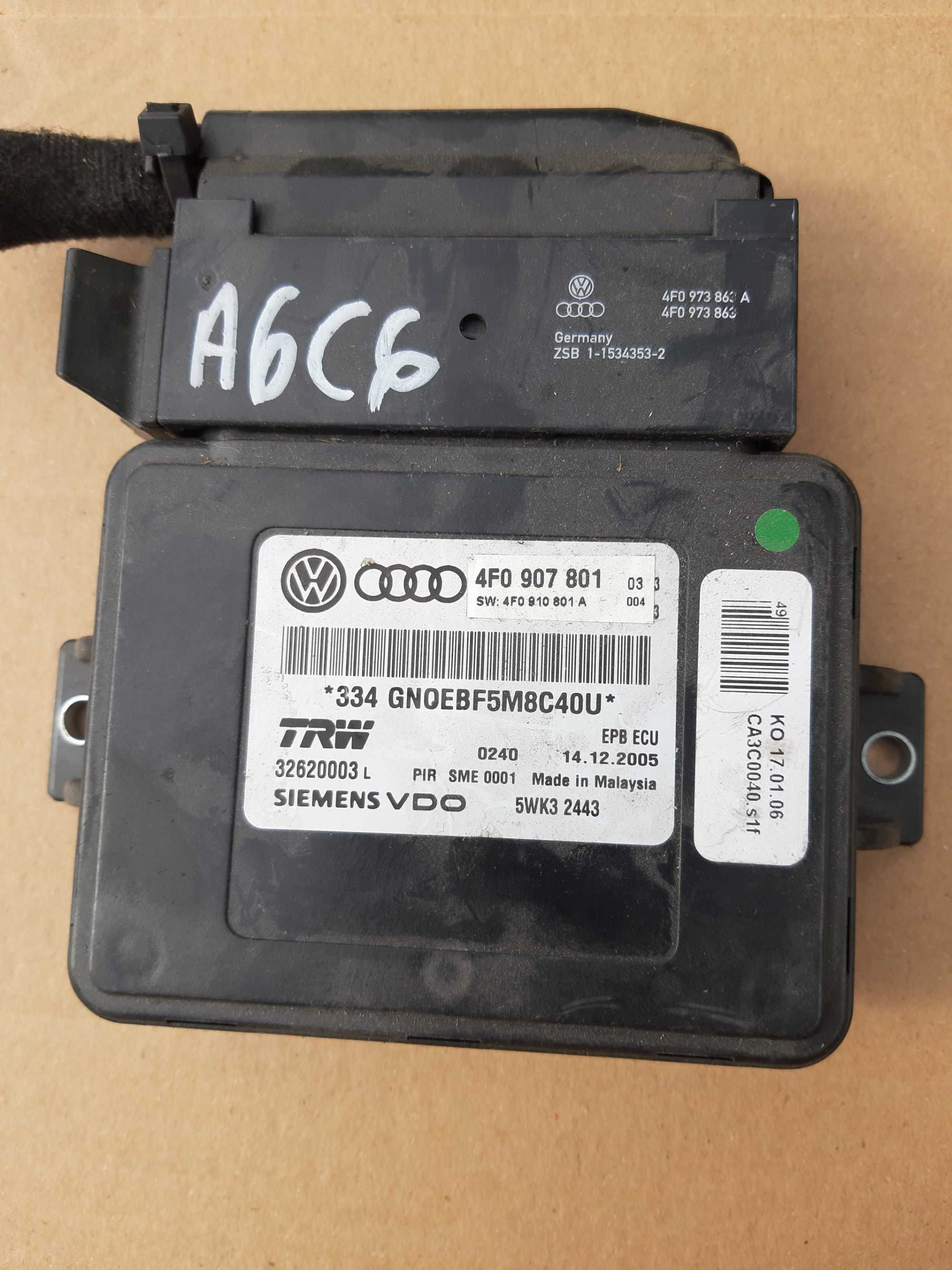 Audi A6C6 A6 C6 moduł hamulca ręcznego