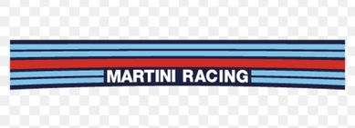 Zestaw 2 naklejek Martini Racing o szerokości 50cm