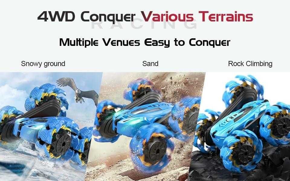 Управление жестами ! Машинка перевёртыш Stunt Car +Пульт на руку