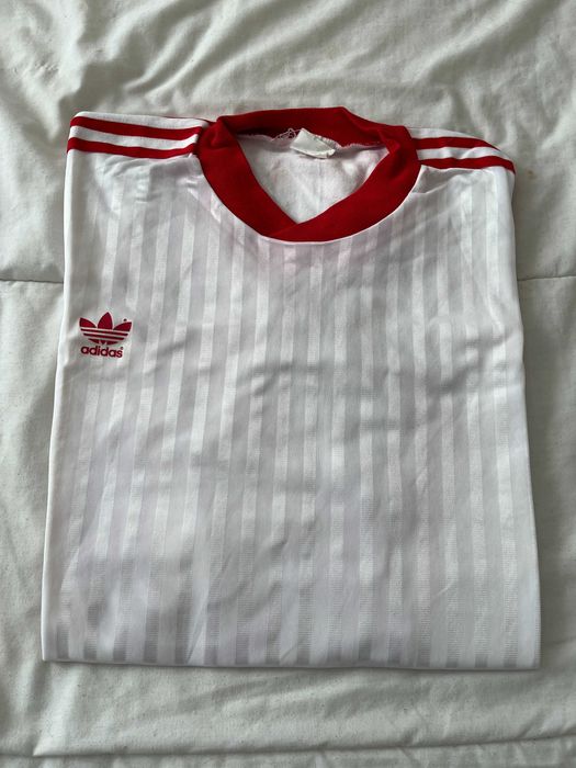 Adidas - Camisola Branca e Vermelha