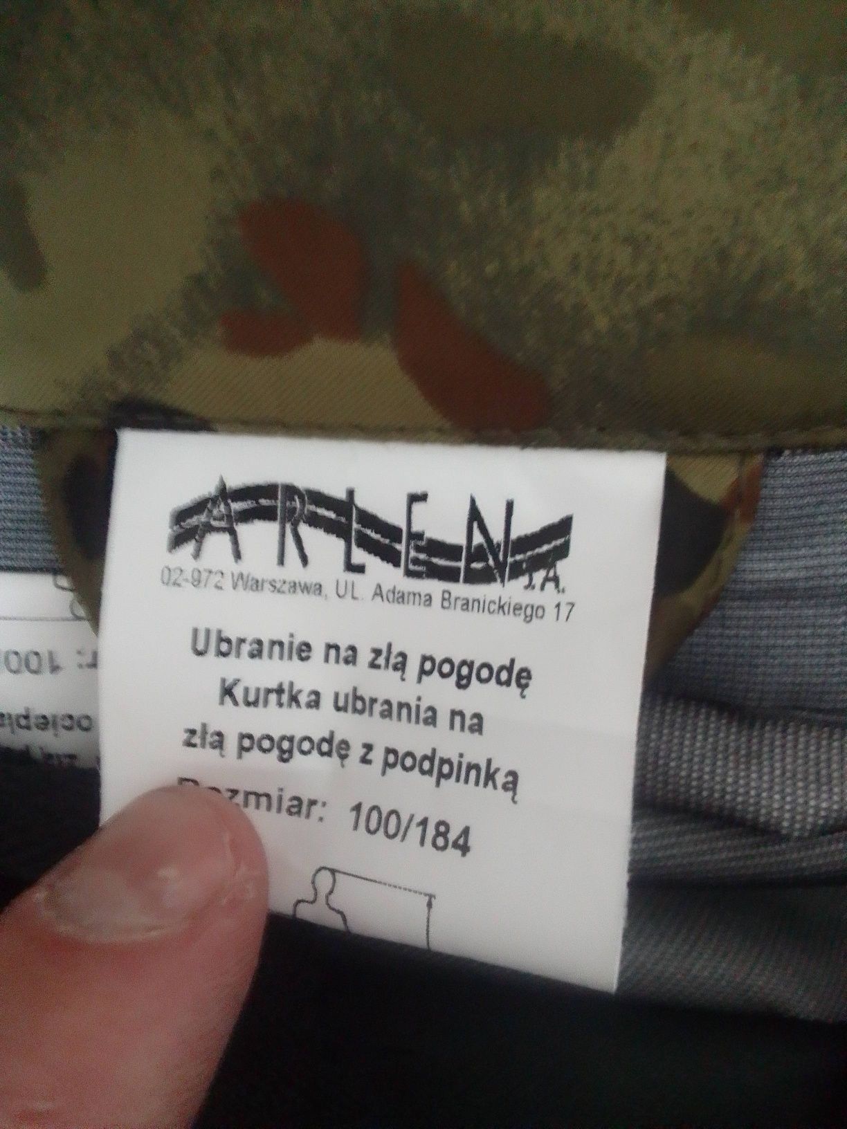 Sprzedam kurtkę straży granicznej