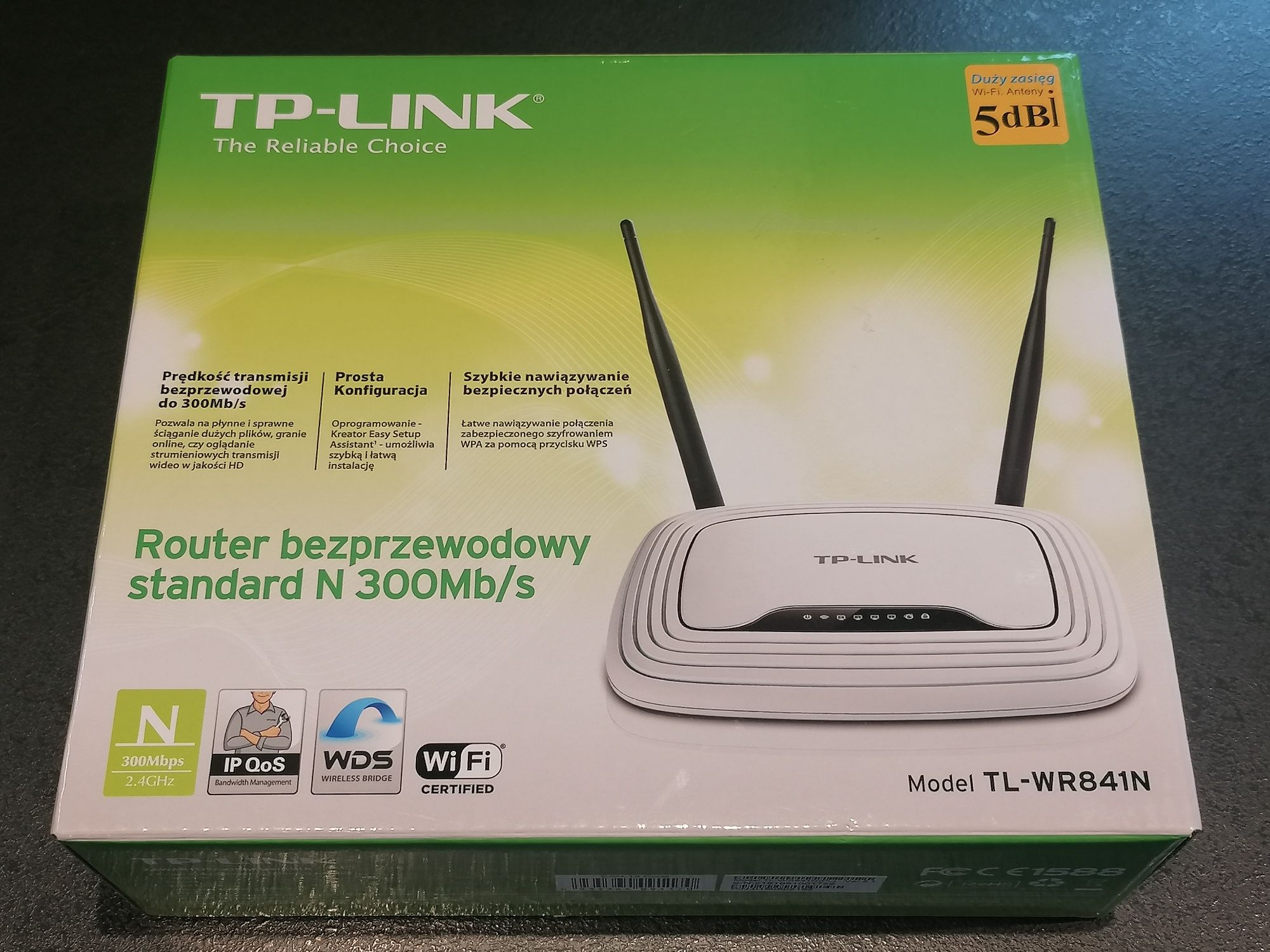 Router TP-Link TL-WR841N WiFi 2,4 Ghz Wi-Fi 4 (802.11 b/g/n)