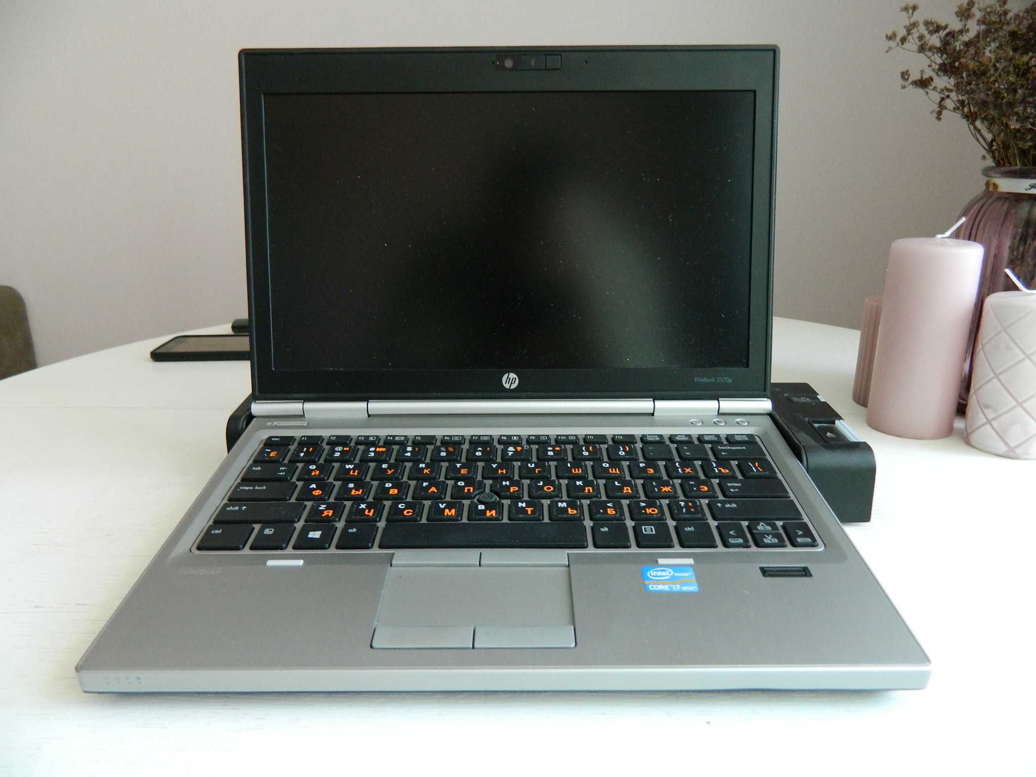 HP EliteBook 2570p/12.5/i7-3520M/RAM 8 Гб/SSD 120Гб/3G-модем/HDD Caddy
