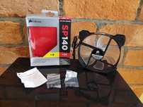 Wentylator Corsair SP140 Gamingowy LED Red podświetlany czerw NOWY