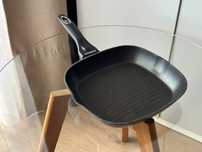 Patelnia grillowa aluminiowa indukcja kuchenna