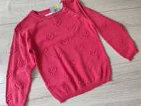Sweterek, sweter 92 serca, serduszka