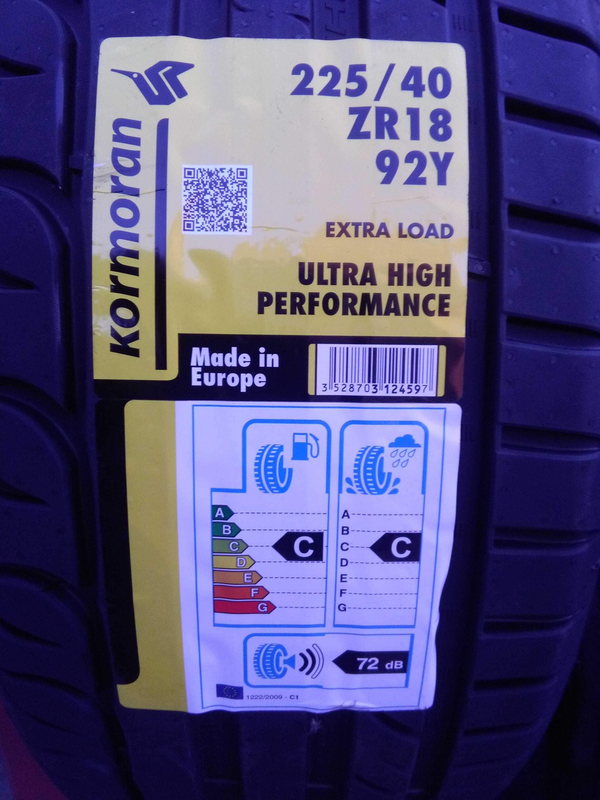 4 Opony letnie NOWE 225/40 R18 Kormoran UHP Montaż i wyważenie Gratis