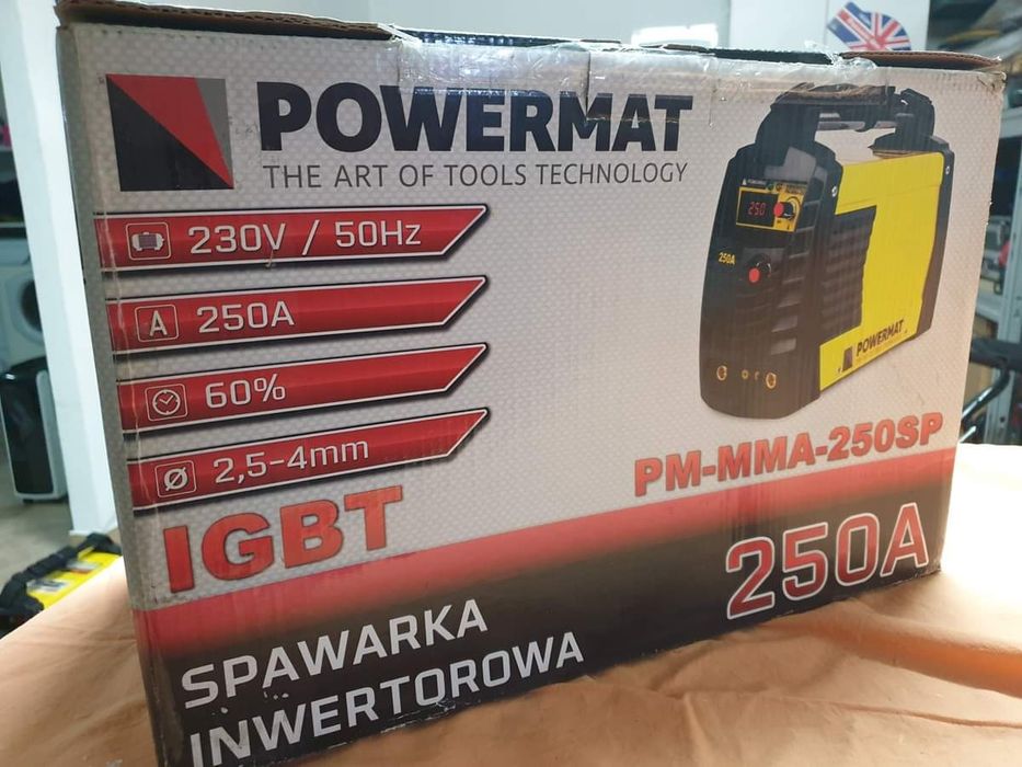 Máquina de soldar a eletrodo POWERMAT PM-MMA-250SP