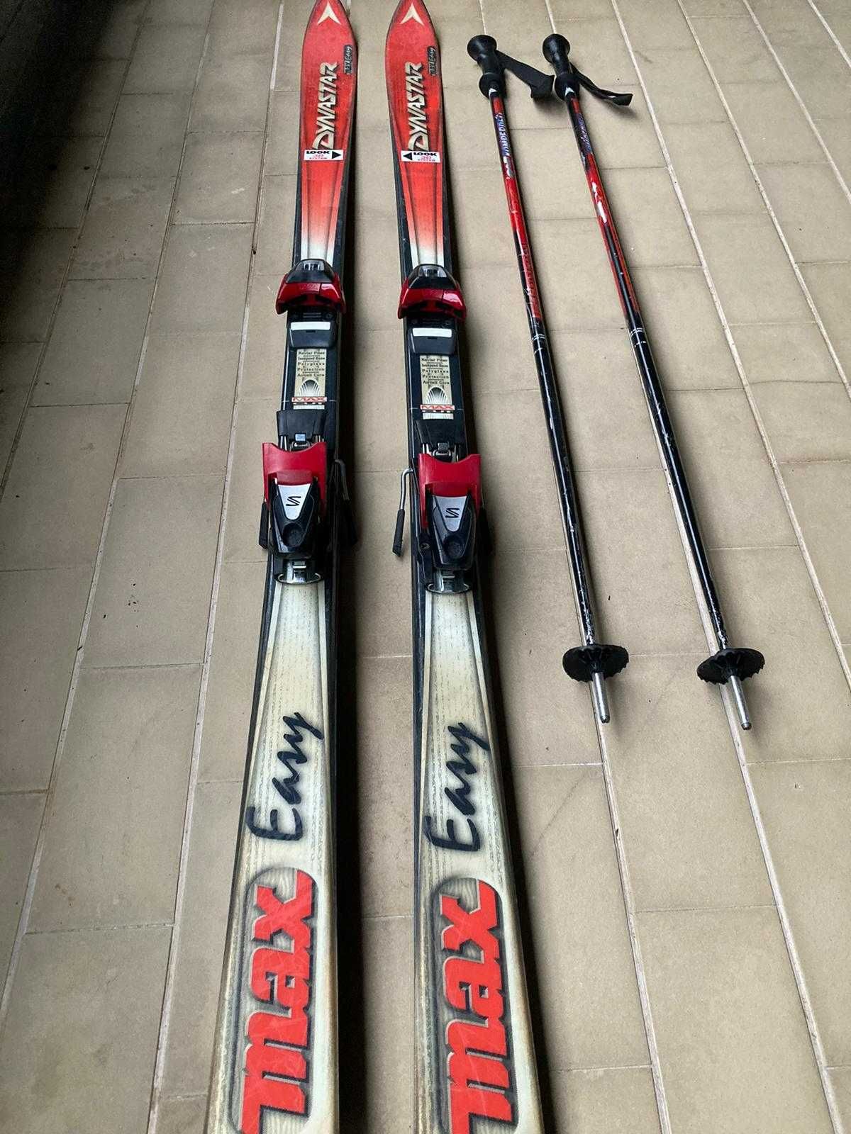 Skis Dynastar Max Easy 178 cm | Fixações Salomon 600 | Bastões