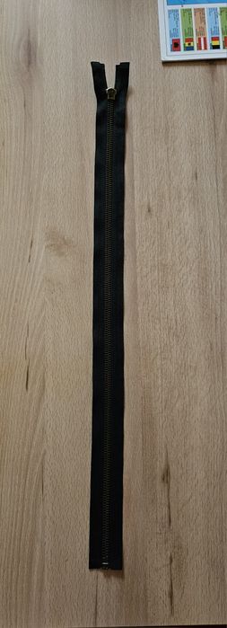 Nowy zamek metalowy czarny 50 cm
