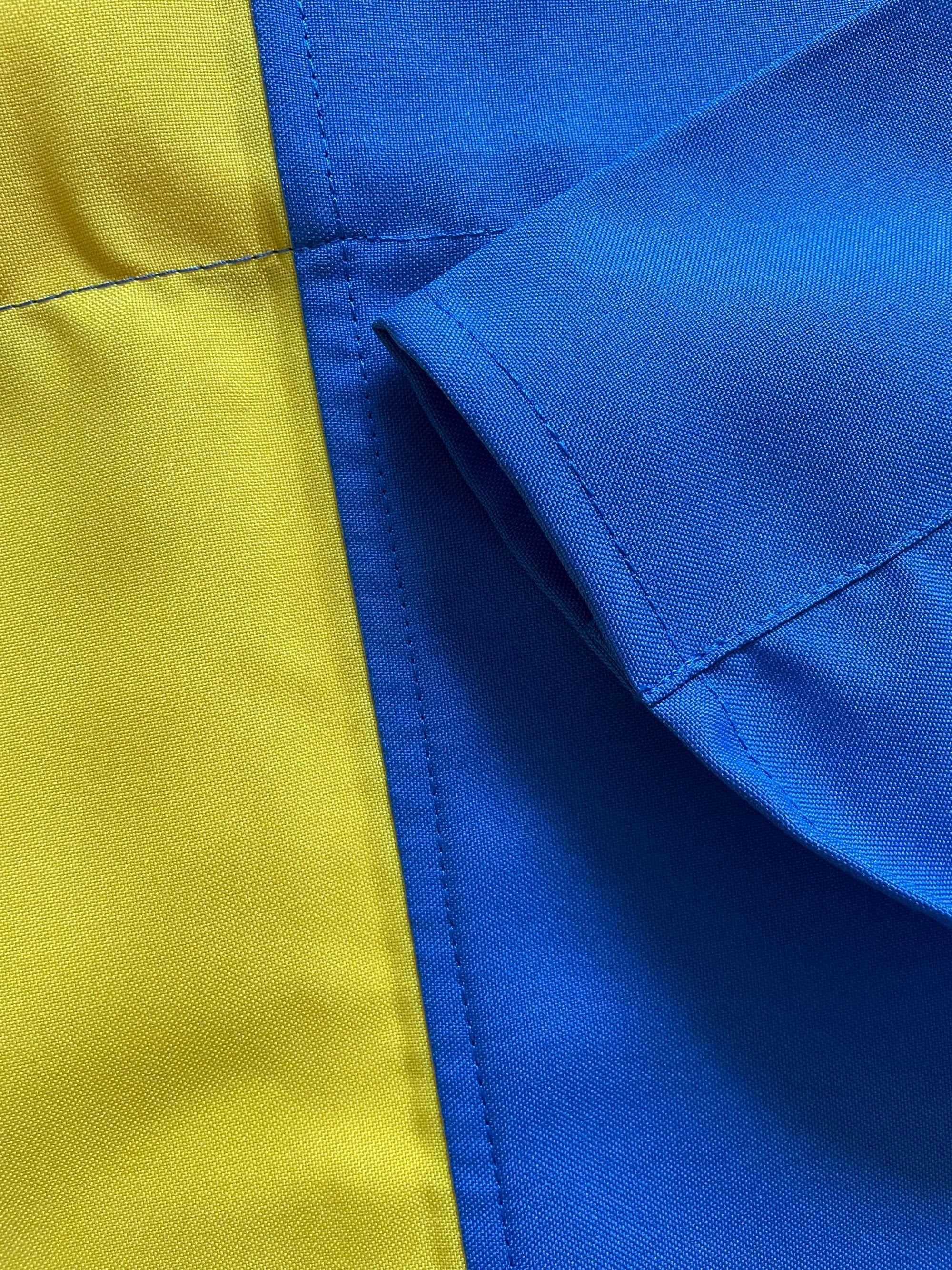 Український прапор-стяг України украинский флаг Украины габардин