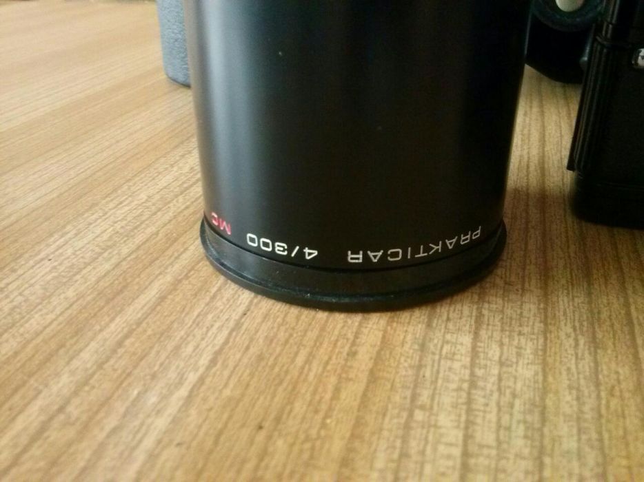 Aparat Praktica BCA obiektyw Prakticar 4/300 MC Carl Zeiss Jena
