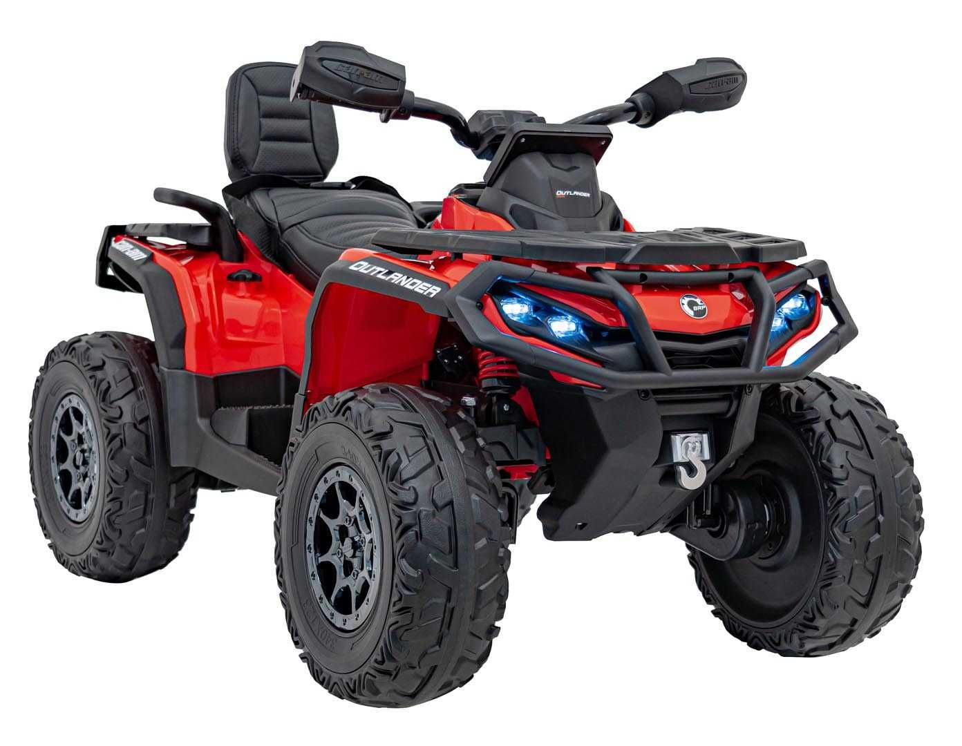 Quad na akumulator Can-Am 24V Outlander ATV 4x200W Miękkie koła dzieci
