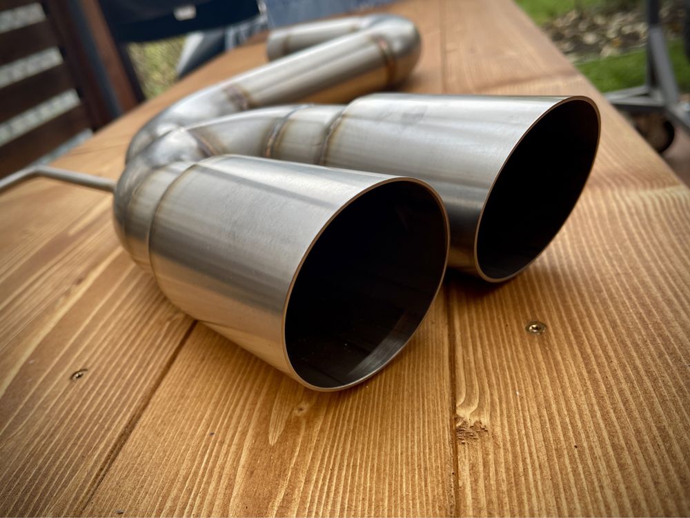 Straight pipe tlumik wydech koncowka Audi a3 8p s3 8p TDI