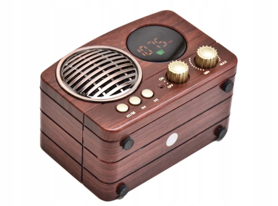 Radio Retro LCD USB Bluetooth Pendrive SD FM AUX