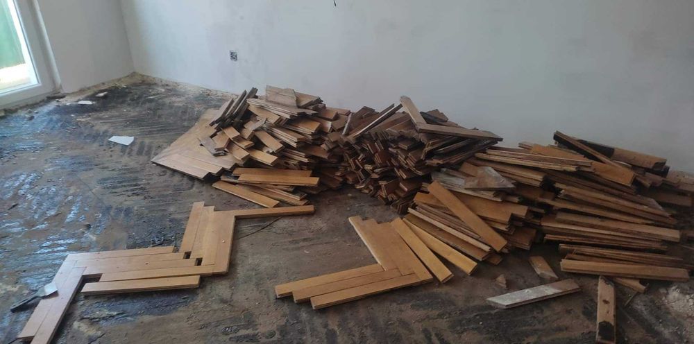 Deska parkiet podłogowy 40x4,5 z demontażu ok 3m2