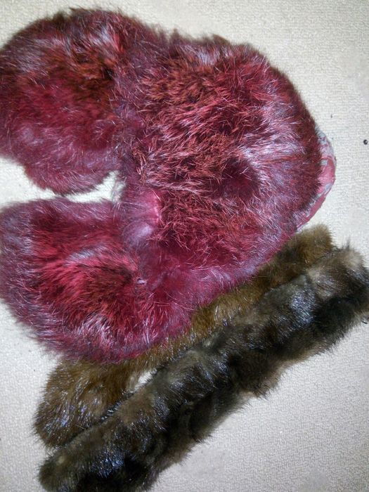 Мех норки и кролика