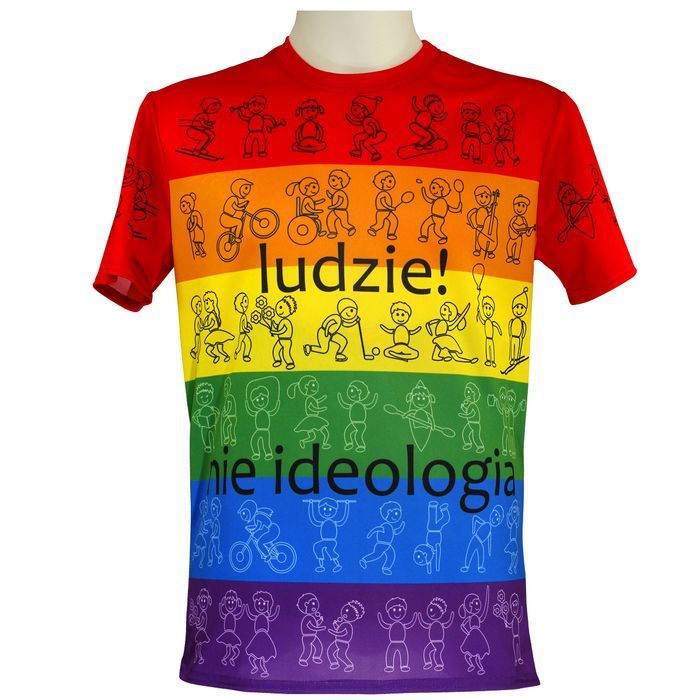T-shirt tęcza LGBT Ludzie! koszulka unisex