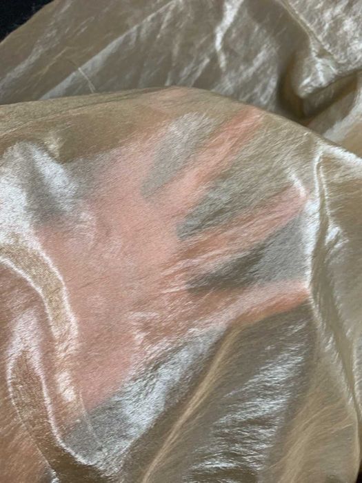 Organza 10.2m Złota Holo tkanina na dekoracje ślubne luksusowa wesele