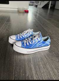 Converse platform tie dye