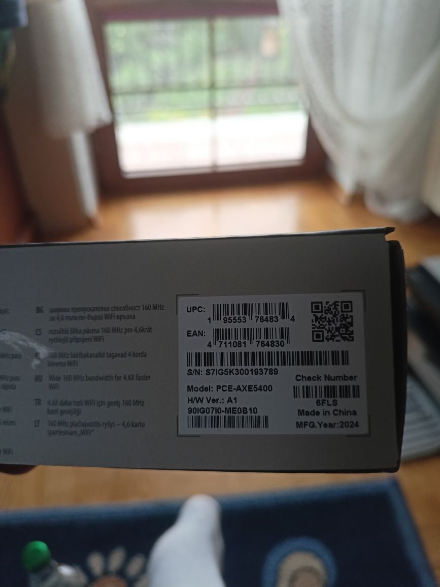 Karta sieciowa Wifi 6E