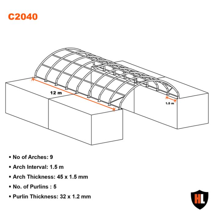 6x12 ZADASZENIE do kontenerów WIATA namiot kontenerowe PVC dach 10x12