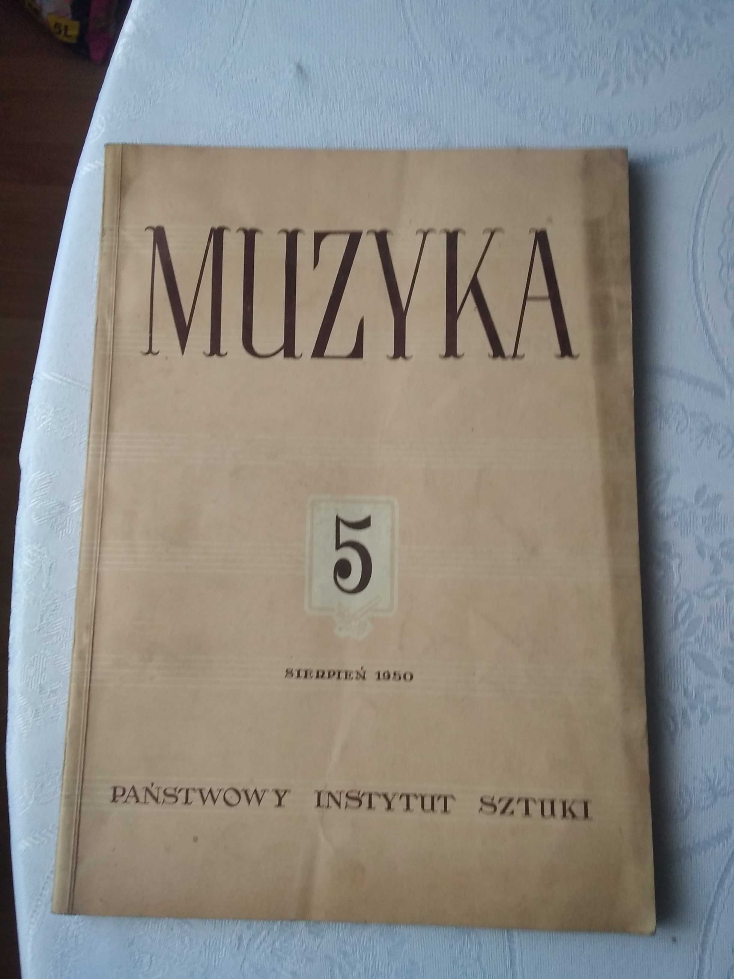 Muzyka czasopismo nr 5 z 1950