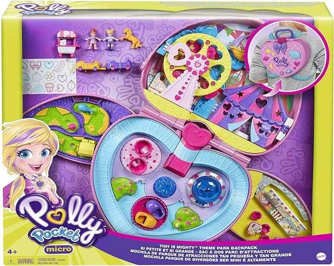 Ігровий набір Polly Pocket 2 в 1 Рюкзак та Парк розваг GKL60