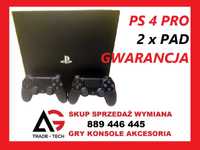 Playstation 4 PRO 2 x Pad GWARANCJA GRATISY Konsola PS4 7216