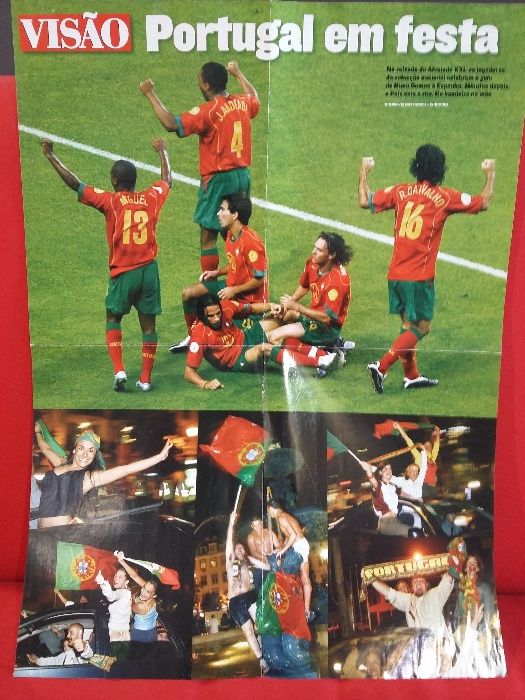 Poster com o Cristiano Ronaldo, cachecol, galhardete de Portugal