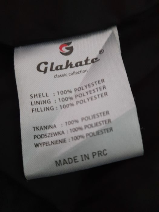 Kurtka płaszcz L/XL czarna z kapturem zima święta elegancka klasyczna