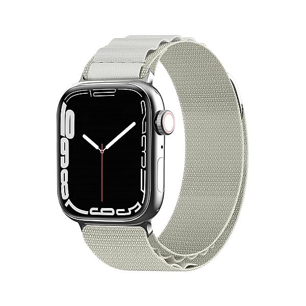 Pasek ze stalową sprzączką Alpine do Apple Watch 42/44/45/49 mm - sreb