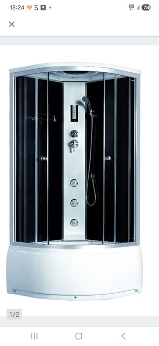 Kabina narożna 90 brodzik głęboki