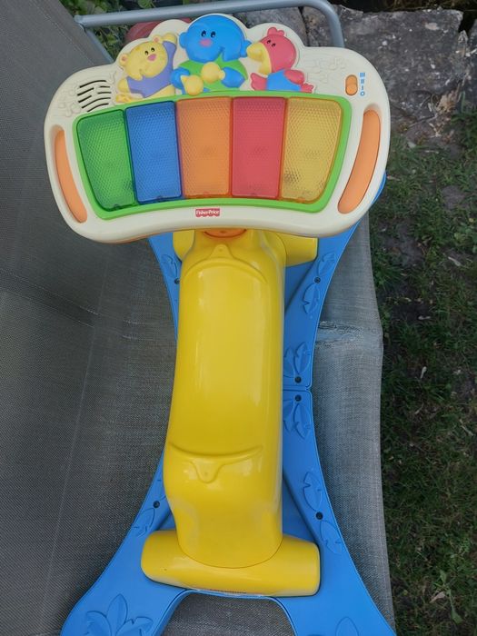 Bujak, stojak gimnastyczny, pianino Fisher Price