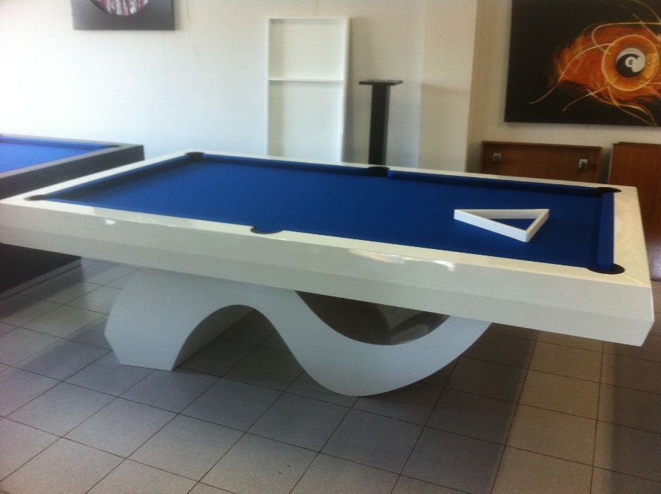 Bilhar - Mesa de Bilhar - Snooker I Azul Branco