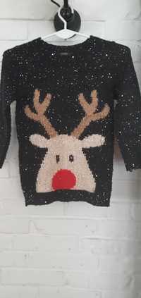 Sweter świąteczny 116-122