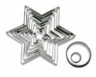 Zestaw Foremki Metalowe Choinka Z Ciastek 3D 10Szt