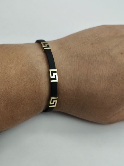 Złota Bransoletka Na Kauczuku Pr.585 Nowa Zapraszamy