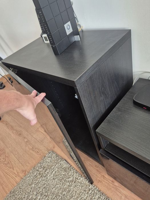 Móvel sala ainda com plástico
