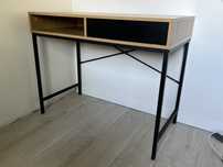 Biurko TRAPPEDAL 48x95 1 szuflada kolor dębu/czarny