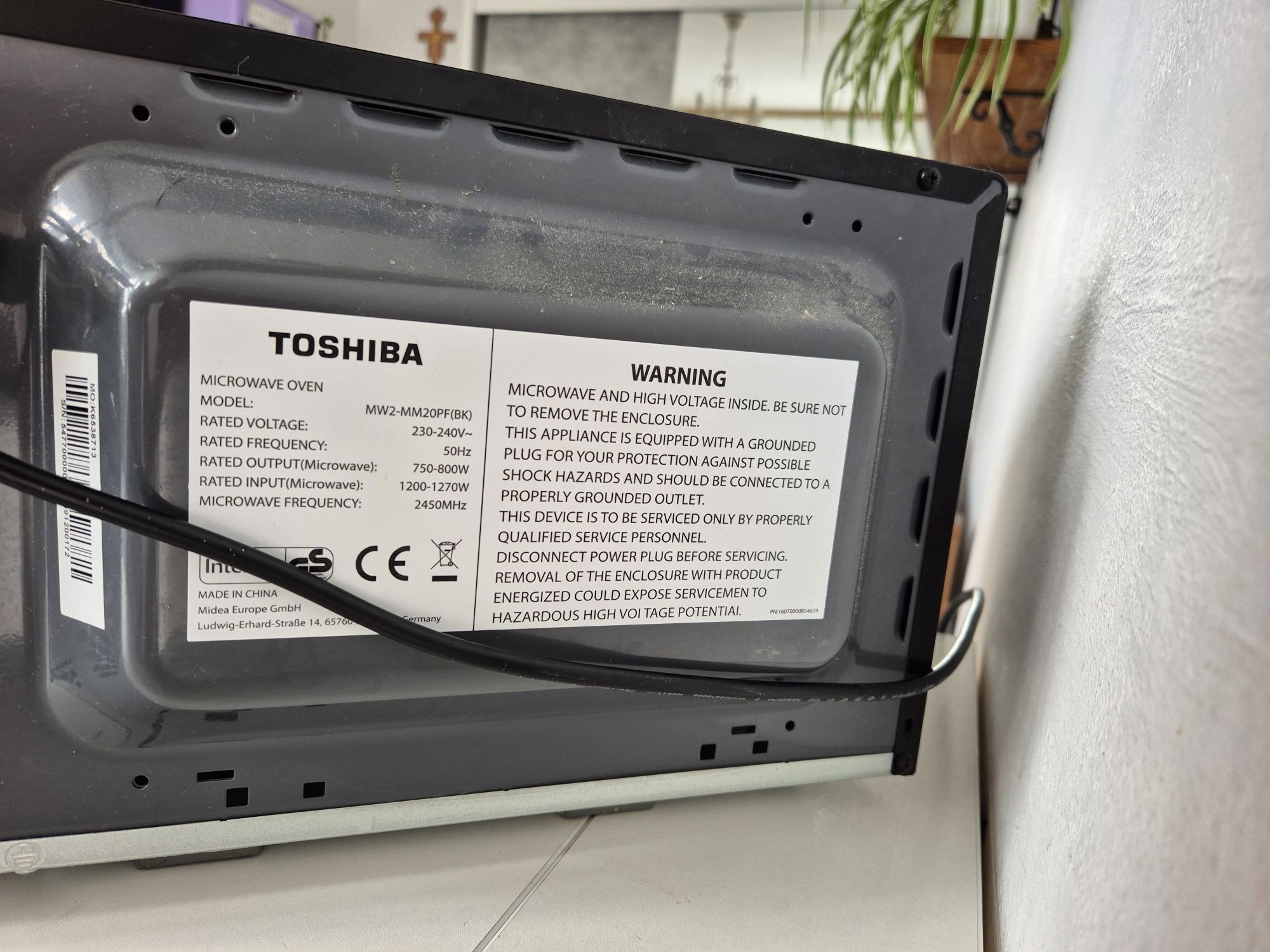 Kuchenka mikrofalowa Toshiba MW2-MM20P kuchenka mikrofalowa