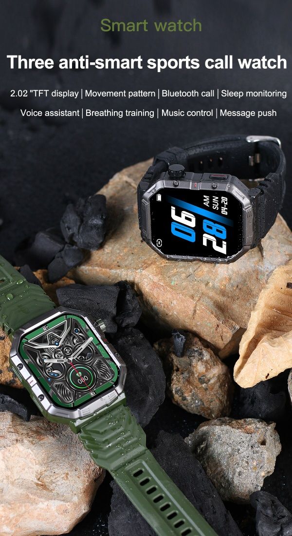 Smartwatch Militarny PL Rozmowy