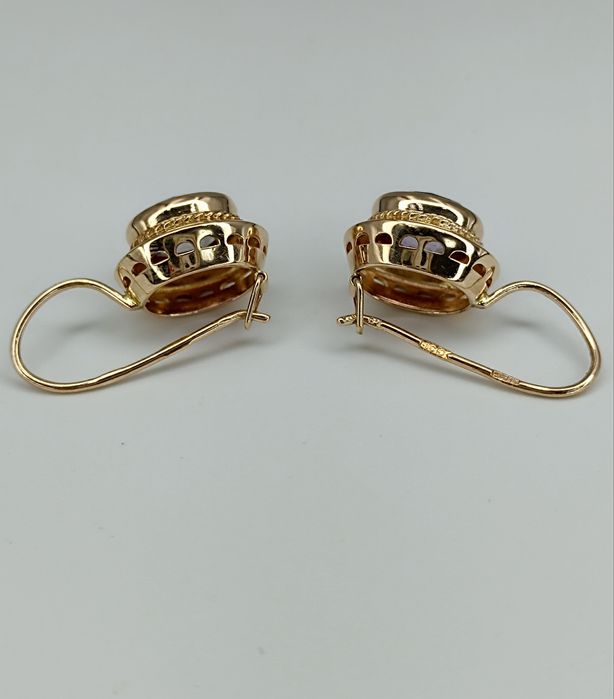 Винтажные советские золотые серьги 583 побы СЮ