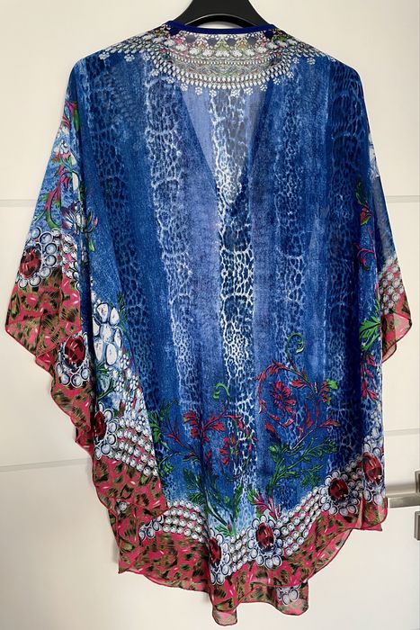 Narzutka plażowa boho hippie kryształki pareo one size
